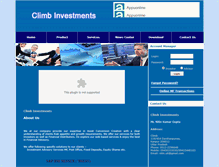 Tablet Screenshot of climbinvestment.com